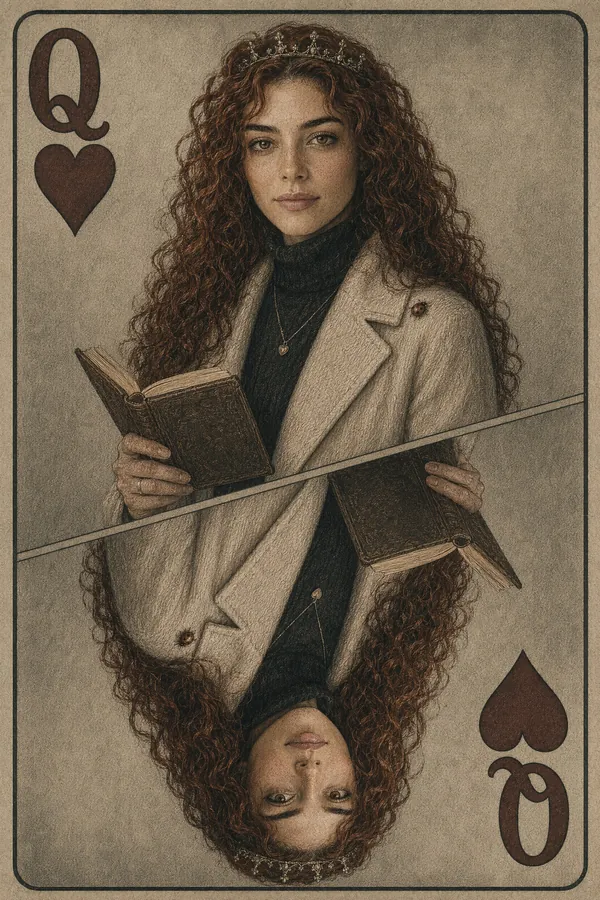 Carta de la reina de corazones con Sofía